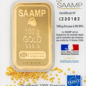 Francegold Lingot 100g, bullion, or d'investissement, cadeau, gift, Gold_bars