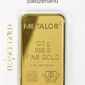 100g front Metalor Francegold