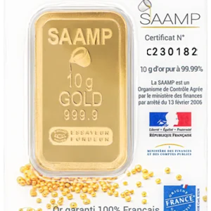10g Saamp France gold with logo