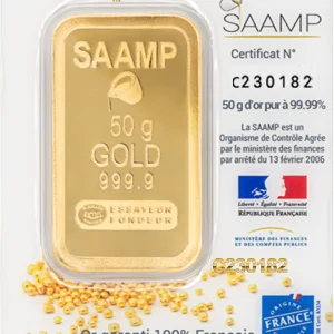 50g SAAMP France gold with logo