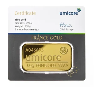 100g Umicore Francegold