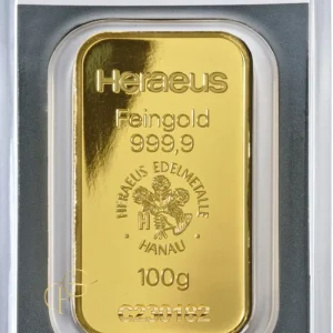 100g front Heraeus Francegold