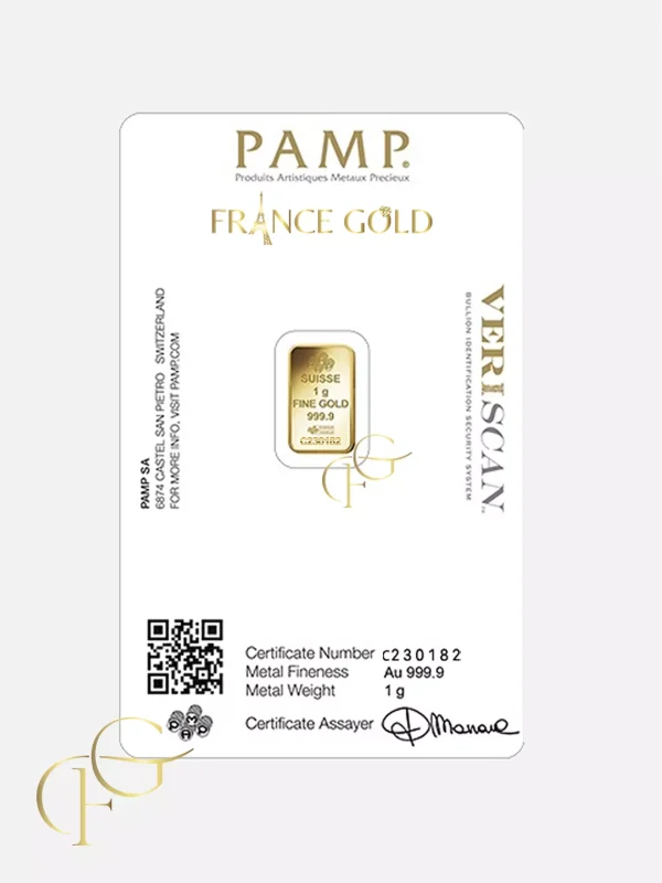 1g pamp Logo francegold