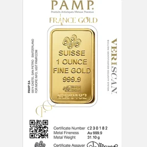 1oz PAMP Francegold