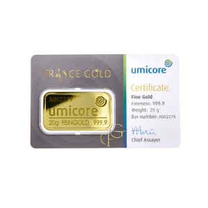 20g Umicore Francegold