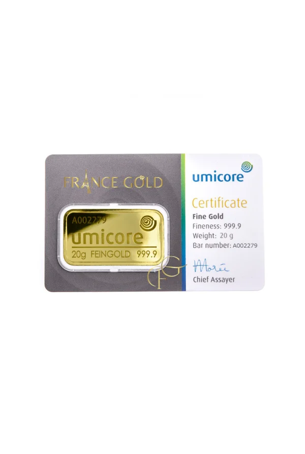 20g Umicore Francegold