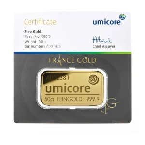 50g Umicore Francegold