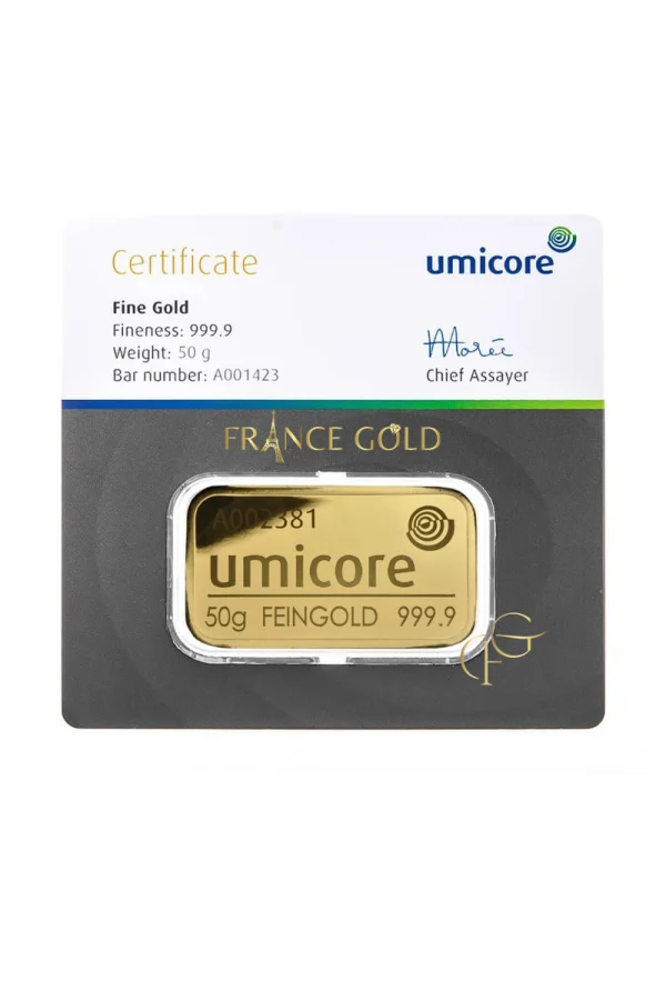 50g Umicore Francegold