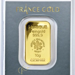 Front 10g Heraeus Francegold