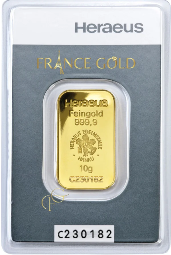 Front 10g Heraeus Francegold