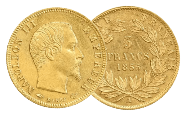 5 Francs Napoléon III Tête Nue – Image 3