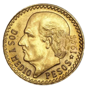 rachat pièces d'or 2,5 Pesos france gold