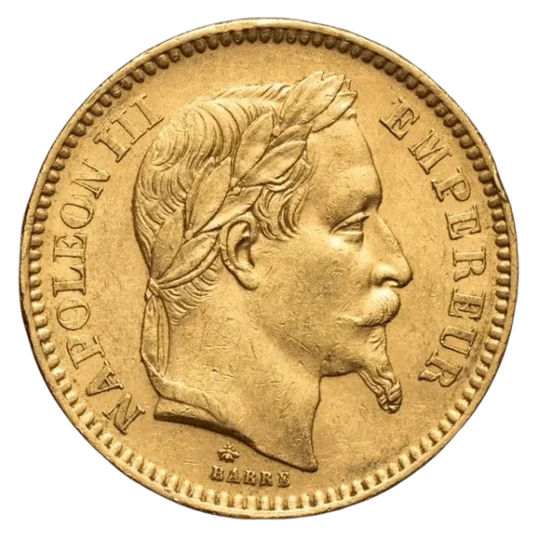 20 Francs Napoléon III Tête Laurée FRANCE GOLD